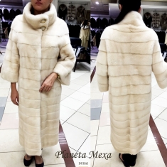 white mink coat